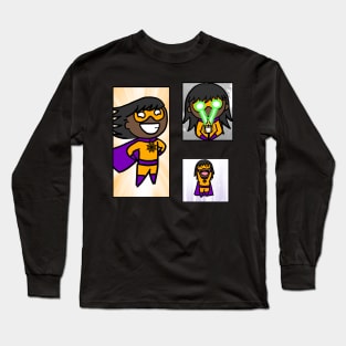 Halloween Superhero Sticker Pack Long Sleeve T-Shirt